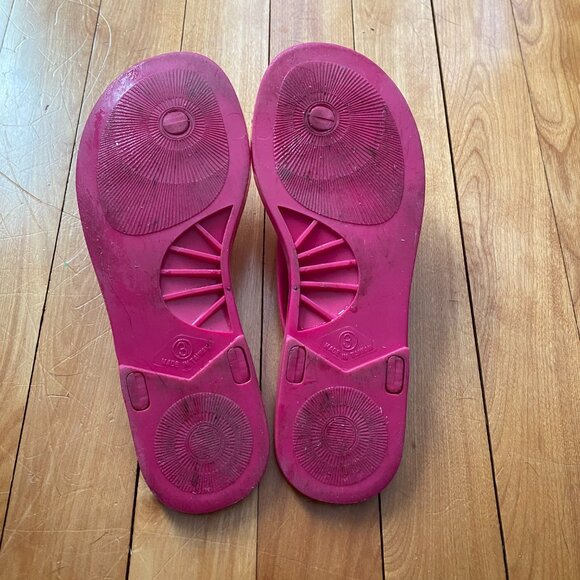 VINEYARD VINES Girls Hot Pink Jelly Flip Flop Sandals Size 3 F29 - Picture 4 of 5
